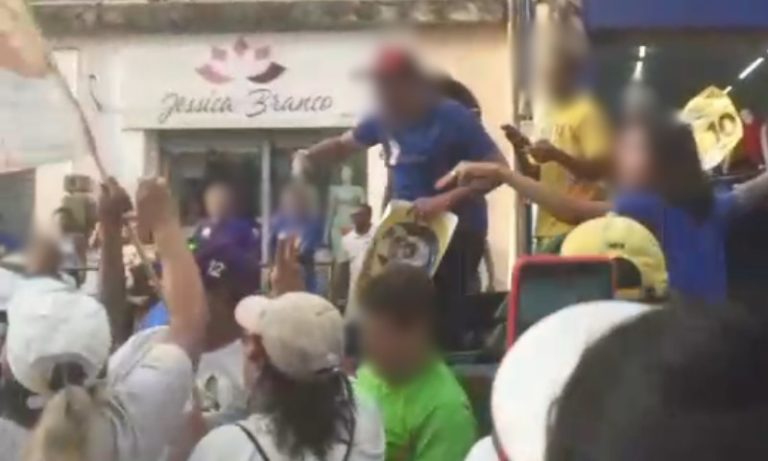 Apoiadores de Weverson e Muribeca se enfrentam durante campanha na Serra
