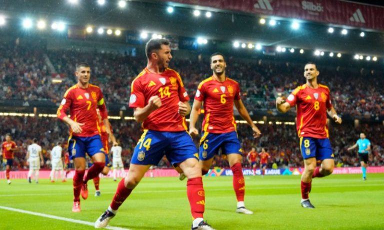 Espanha derrota Sérvia e mantém a ponta do Grupo 4 da Liga das Nações
