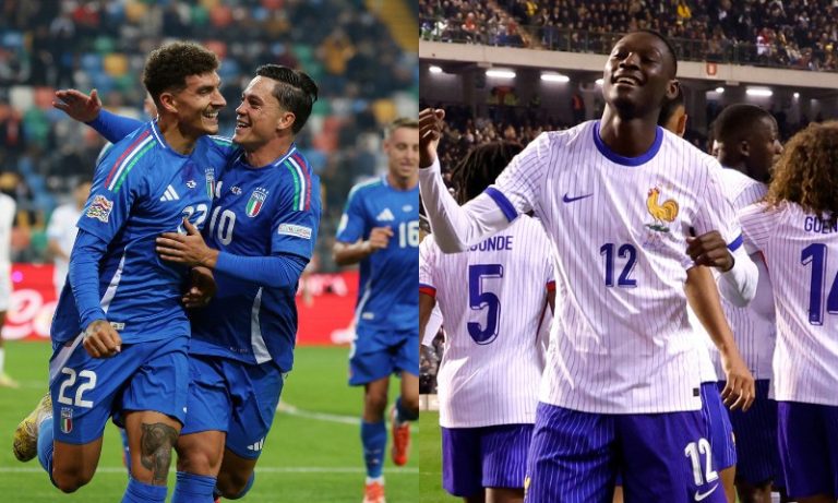 Itália goleia Israel e França vence a Bélgia na Liga da Nações