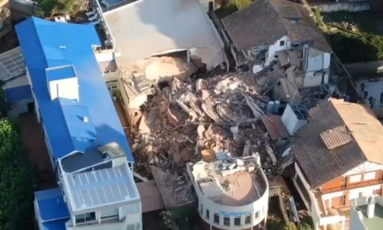 Prédio desaba em cidade da Argentina; bombeiros buscam por pelo menos 10 pessoas