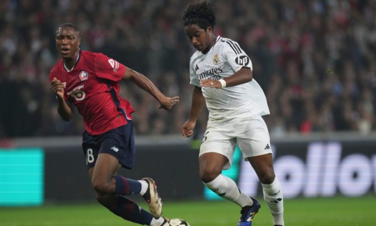 Real Madrid tropeça na Liga dos Campeões no primeiro jogo de Endrick como titular