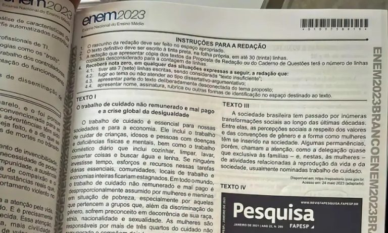 Segundo dia de provas do Enem ocorre neste domingo; veja horários e o que levar