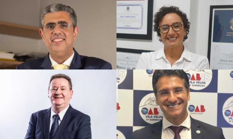 Quatro disputam o comando da OAB-ES. Veja quem são os candidatos