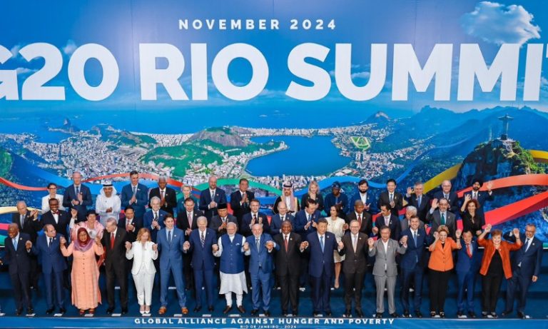 Sem Milei e Lavrov, G20 faz nova foto com Biden, Trudeau e Giorgia Meloni