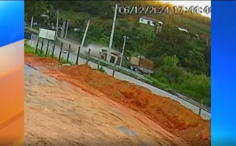 Acidente entre caminhões deixa uma pessoa morta em Afonso Cláudio; veja