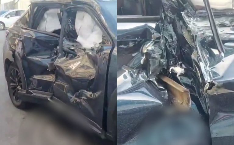 Acidente envolvendo quatro veículos deixa uma mulher ferida em Vila Velha