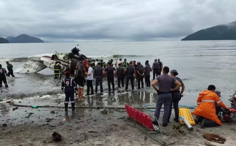 Avião que caiu em Ubatuba (SP) pertence a família de fazendeiro de Goiás