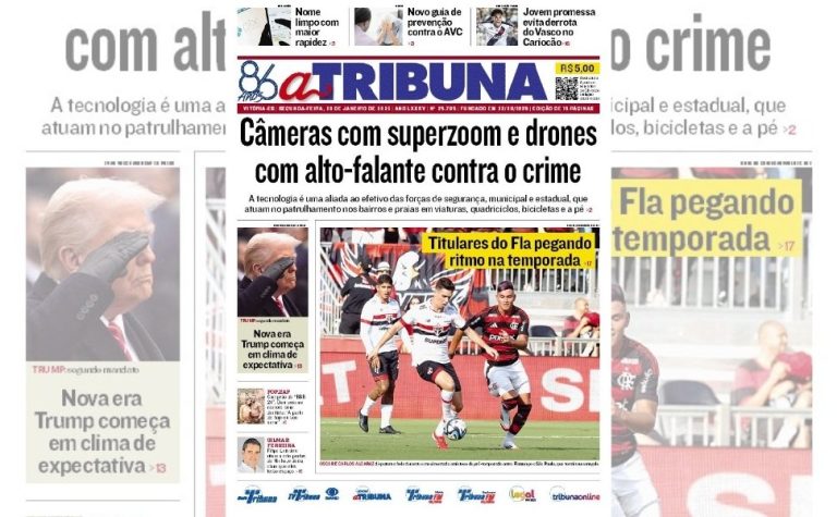 Confira os destaques do jornal A Tribuna desta segunda-feira