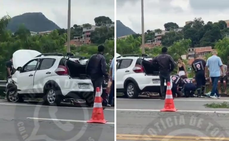 Motorista morre após carro capotar em rodovia na Serra