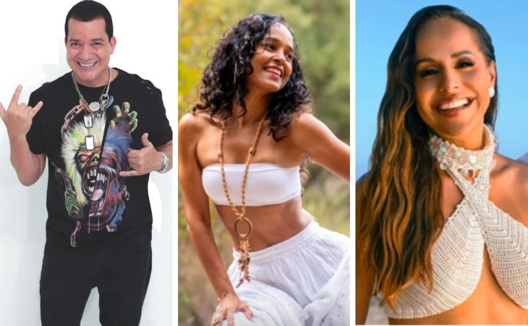 “Nosso Axé”: trio de cantores baianos comandam festa na Praia de Camburi