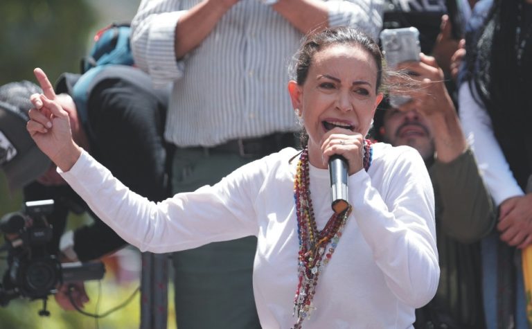 Oposição diz que María Corina foi detida pelo regime na Venezuela