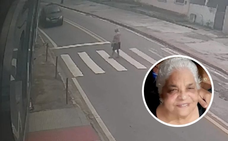 Vídeo mostra momento em que idosa é atropelada e motorista foge em Cariacica