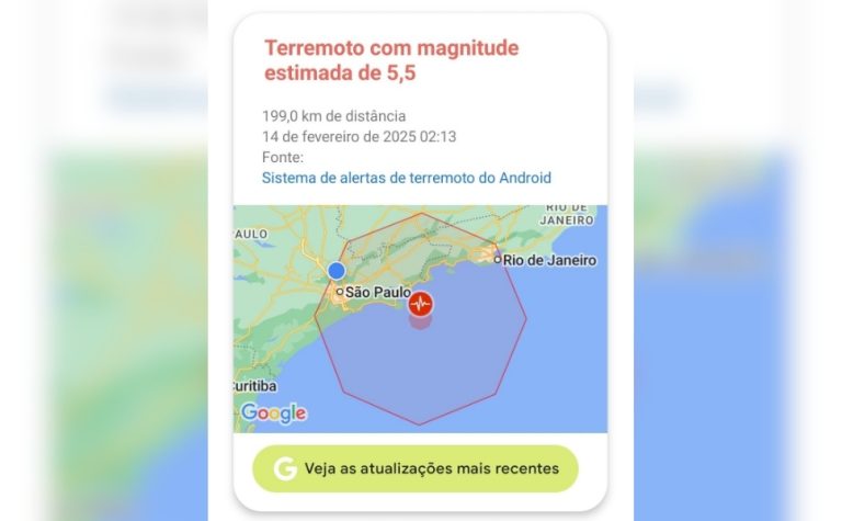 Alerta de terremoto no celular: entenda como funciona o sistema do Google