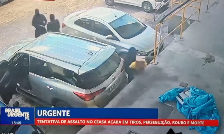 Assalto de meio milhão no Ceasa termina em tiros, morte e perseguição no Recife