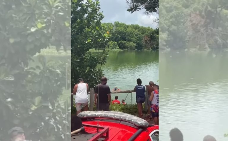 Bombeiros buscam por pescador que se afogou em lagoa de Linhares