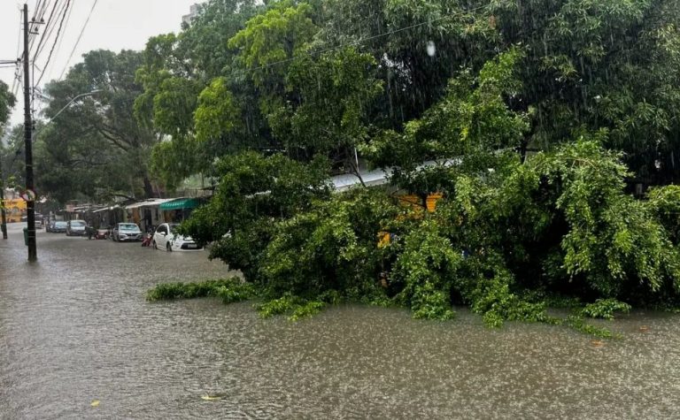 Chuvas deixam cinco pessoas mortas em Recife e alerta máximo é renovado