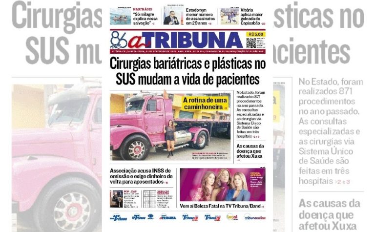 Confira os destaques do jornal A Tribuna desta quarta-feira