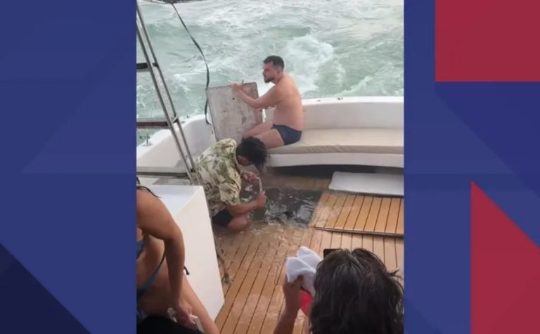 Lancha com turistas do ES naufraga em Búzios, no Rio de Janeiro