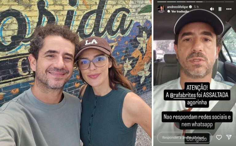 Rafa Brites sofre assalto a mão armada em São Paulo; Felipe Andreoli desabafa