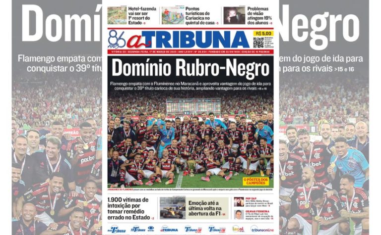 Confira os destaques do jornal A Tribuna desta segunda