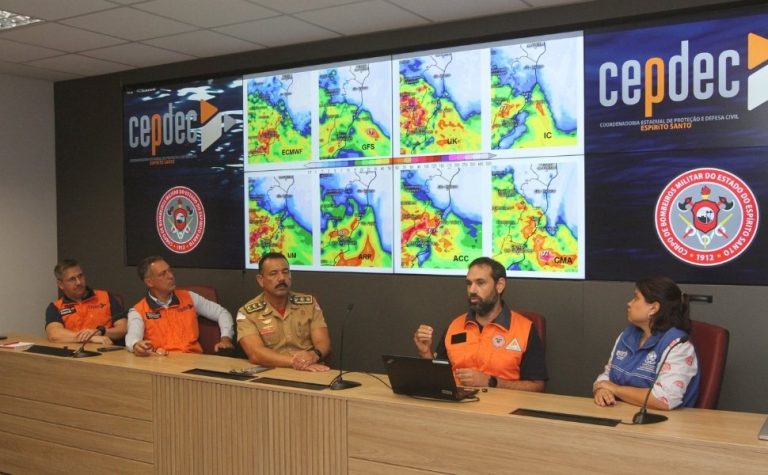 ES tem alerta para chuvas até terça-feira