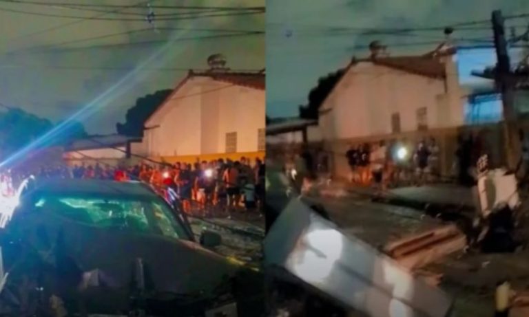Motorista bate em poste e deixa bairro sem luz ao tentar fugir de assalto no Recife