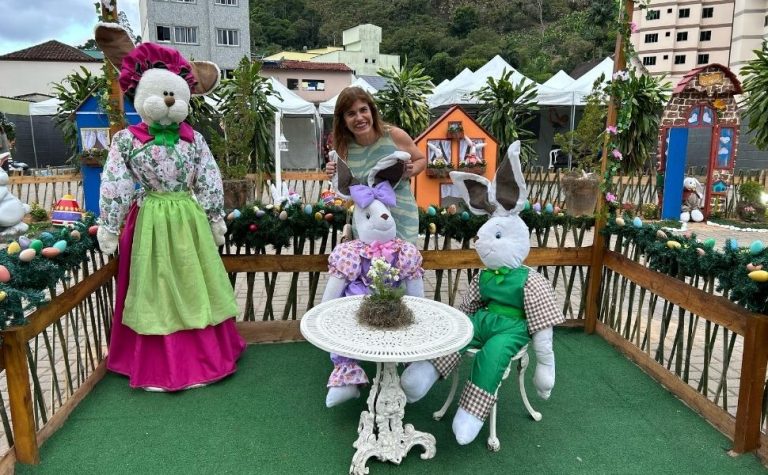 Vila da Páscoa: praça e ruas de Domingos Martins já estão no clima