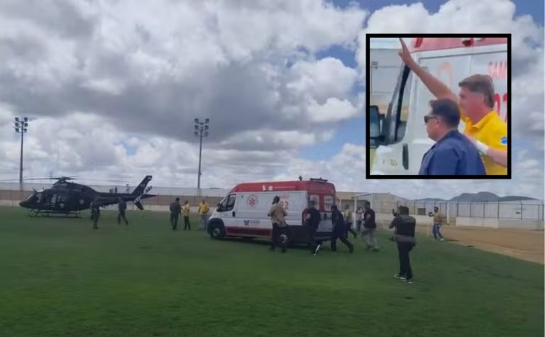 Bolsonaro passa mal durante evento no RN e é levado para hospital de helicóptero
