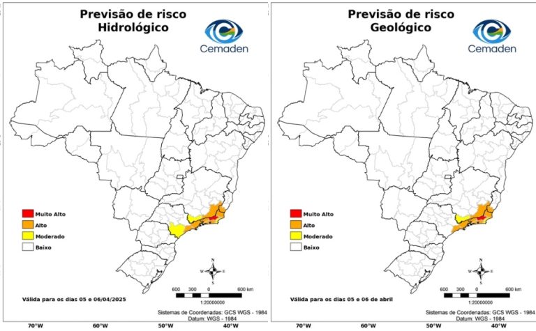 Cachoeiro de Itapemirim em alerta para risco de alagamentos e deslizamentos