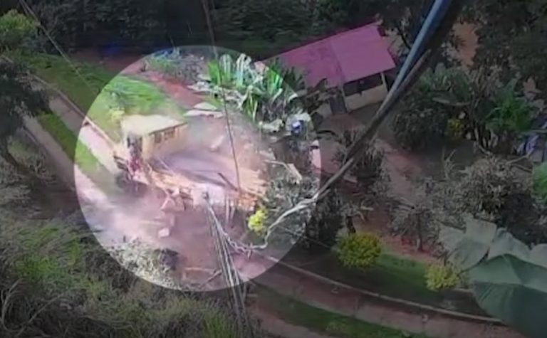 Caminhão despenca de barranco em Domingos Martins