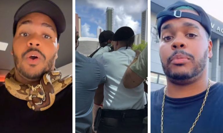 Cobra no shopping? Influenciador é expulso após passeio com animal exótico