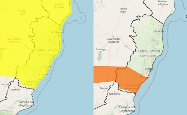 Inmet emite alerta de perigo para fortes chuvas no Sul do Estado; confira a lista