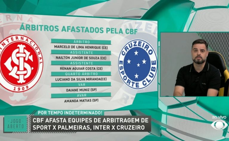 Jogo Aberto: Chico Garcia vê incoerência da CBF em afastamento de árbitros