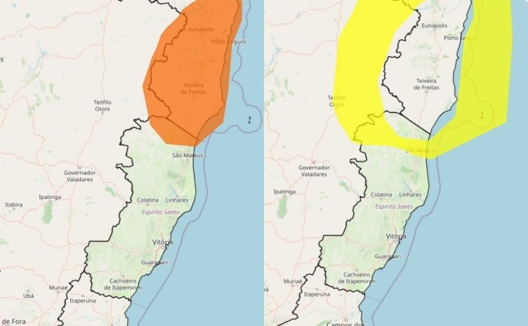 Municípios do ES têm dois novos alertas para chuva forte; saiba quais