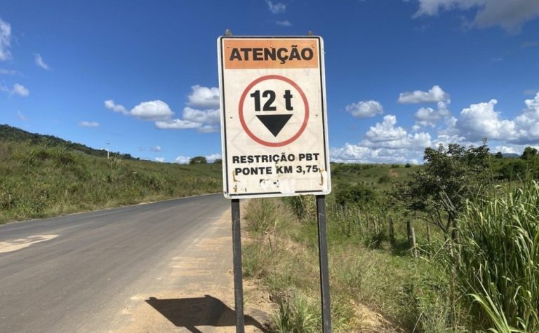 Ponte em Baixo Guandu é interditada para veículos com cargas acima de 12 toneladas