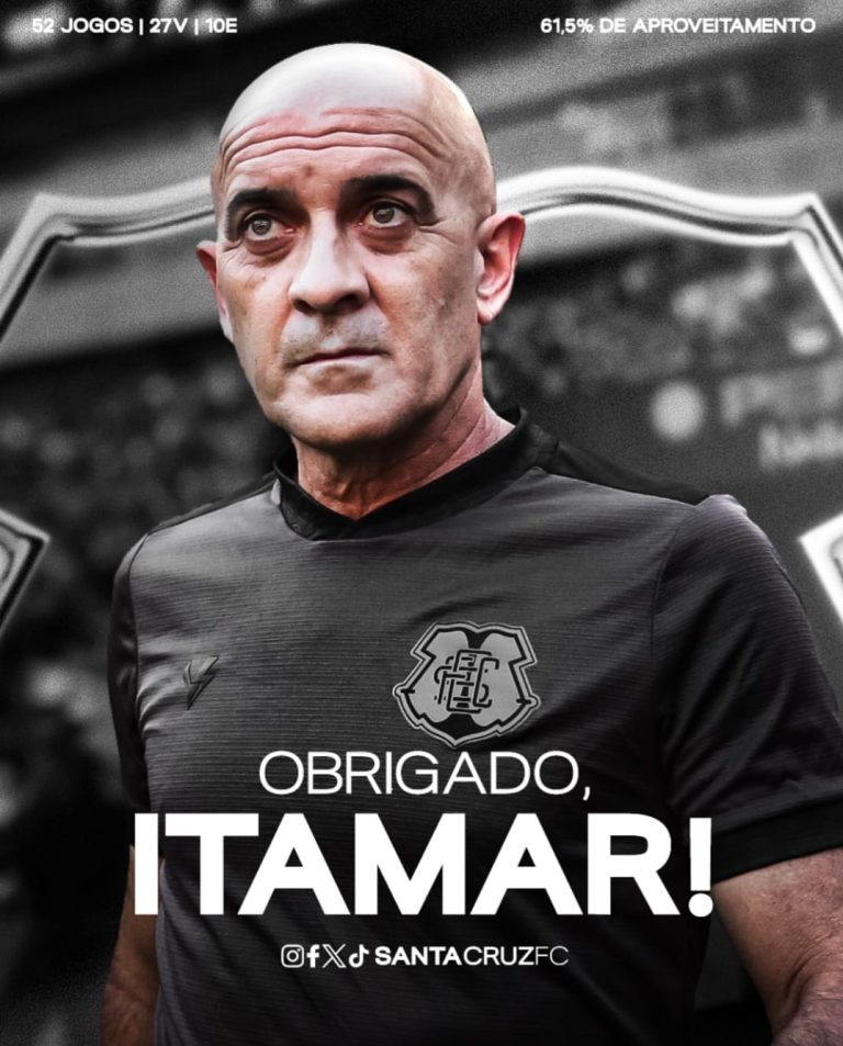 Santa Cruz demite Itamar Schülle e já tem novo técnico