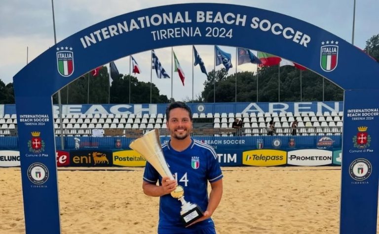 Vereador de Vitória pede licença para disputar Mundial de Beach Soccer