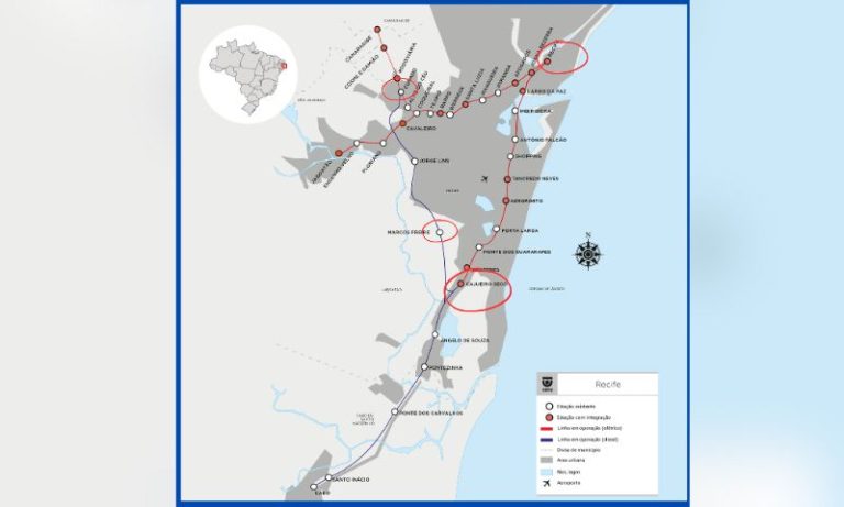 Após chuvas, Linha Sul do metrô e trecho do Ramal Curado são interditados