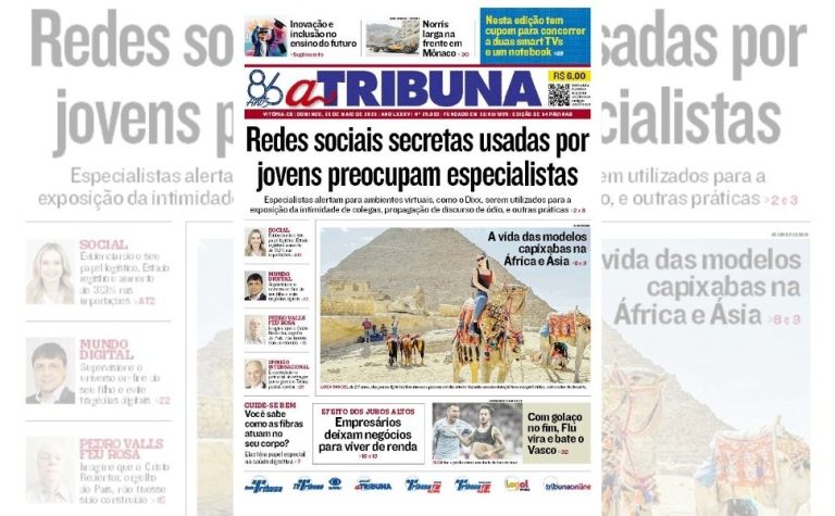 Confira os destaques do jornal A Tribuna deste domingo