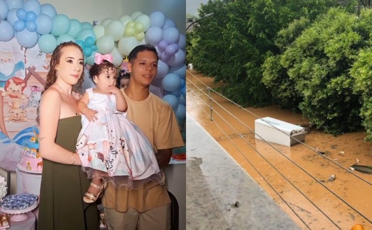 Grávida salva de enchente em geladeira no ES celebra 1 ano da filha: ‘fé e amor’