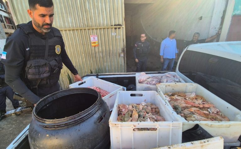 Matadouro irregular é interditado e quase 4 toneladas de carne são apreendidas
