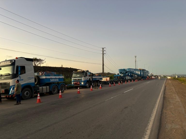 Megaoperação de escolta de segundo transformador gigante já está na BR-101