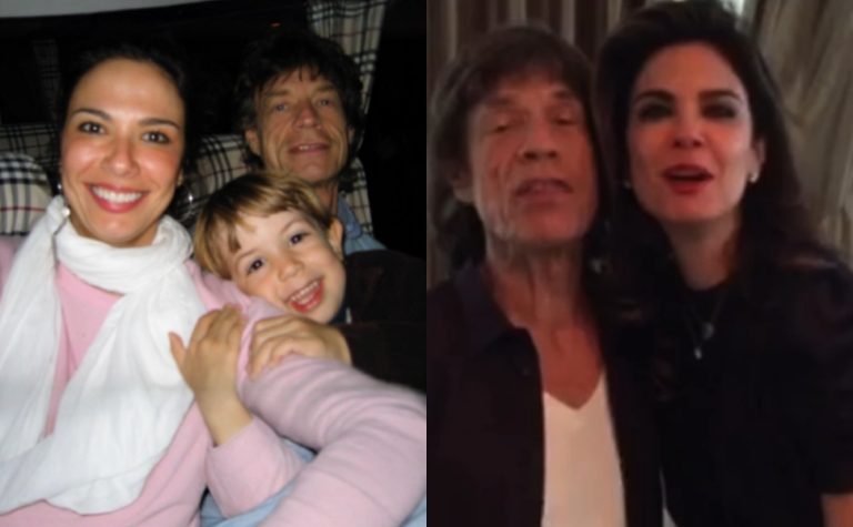 Mick Jagger aparece em fotos raras em post de Luciana Gimenez para o filho