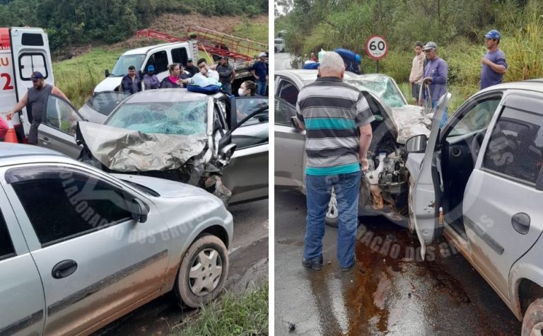 Mulher morre e duas pessoas ficam feridas após acidente na BR-262