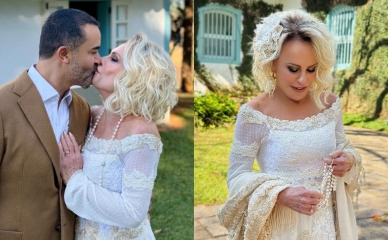 Ana Maria Braga se casa com Fábio Arruda pela 2ª vez com festa na sua fazenda