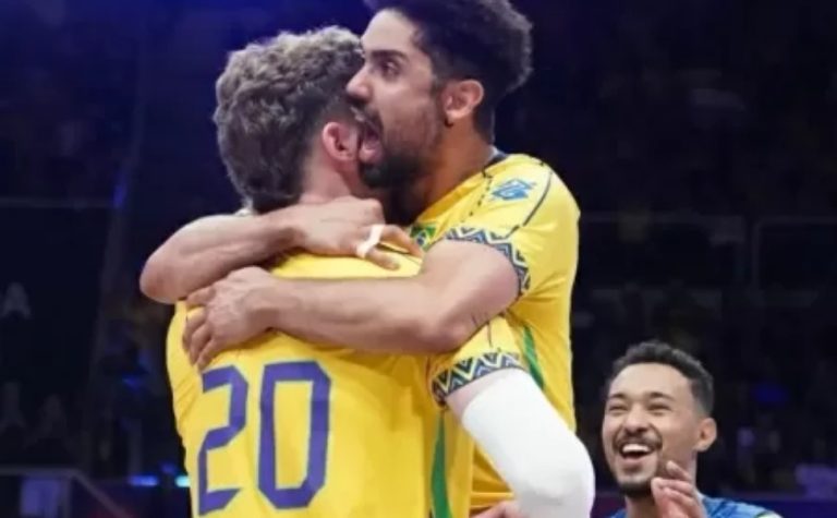 Brasil faz seu melhor jogo na Liga das Nações de vôlei e vence Eslovênia