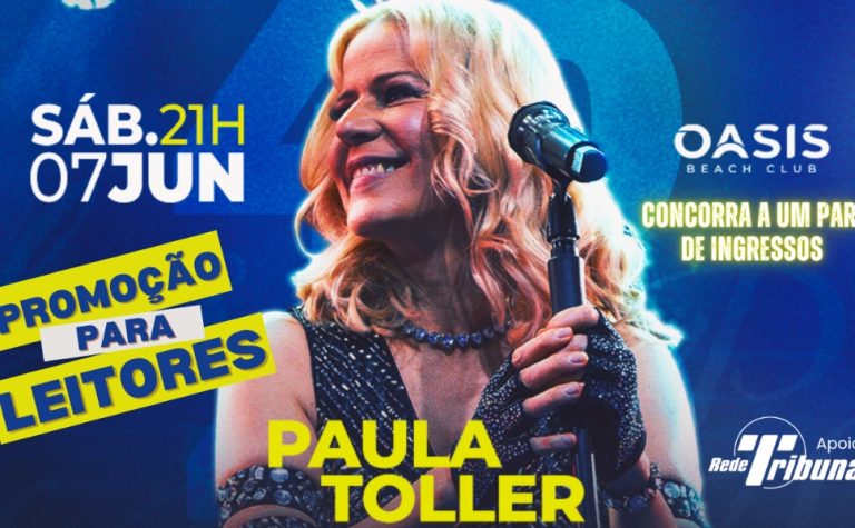 Concorra a ingressos para curtir Paula Toller ao vivo no Oásis Beach Club