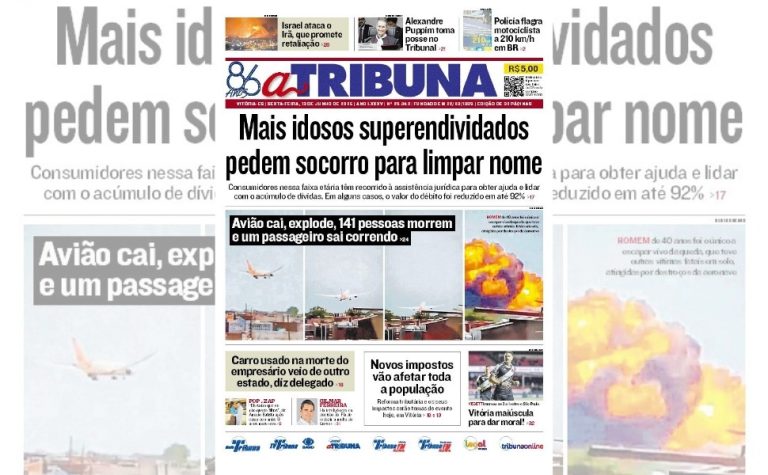Confira os destaques do jornal A Tribuna desta sexta-feira, 13 de junho