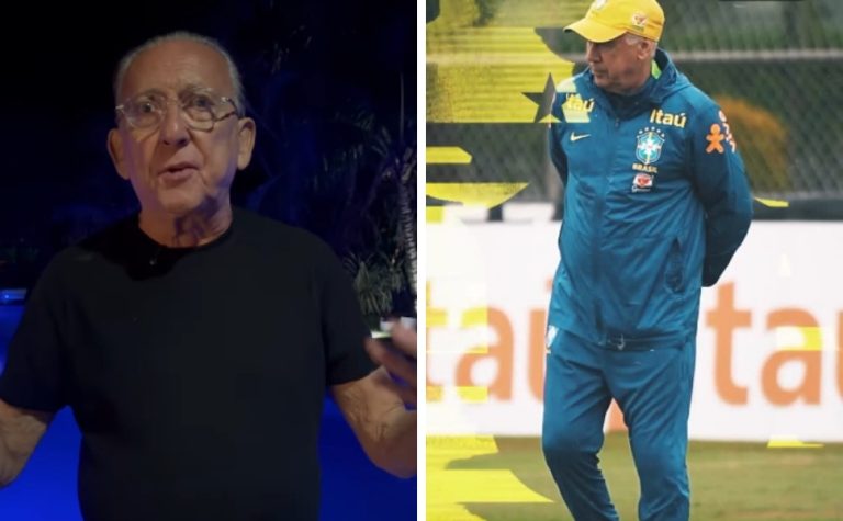 Galvão Bueno prega paciência com Ancelotti: ‘Ele sabe que tem de vencer o Paraguai’