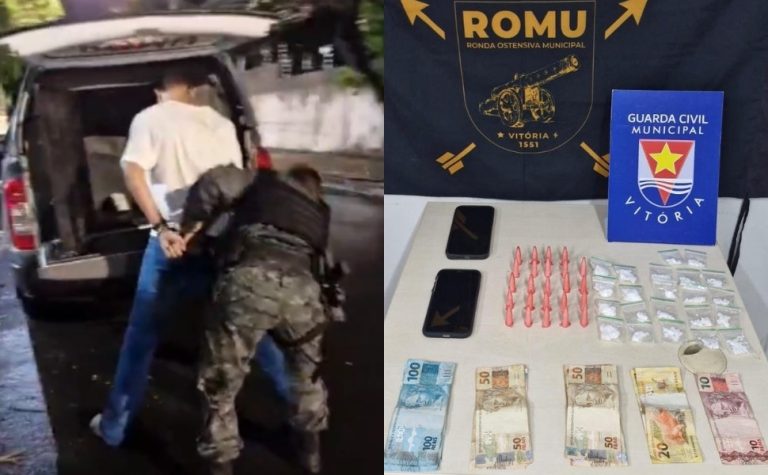 Jovem é preso fazendo ‘delivery de drogas’ em bairro de Vitória